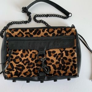 Rebecca Minkoff cheetah calf hair crossbody bag